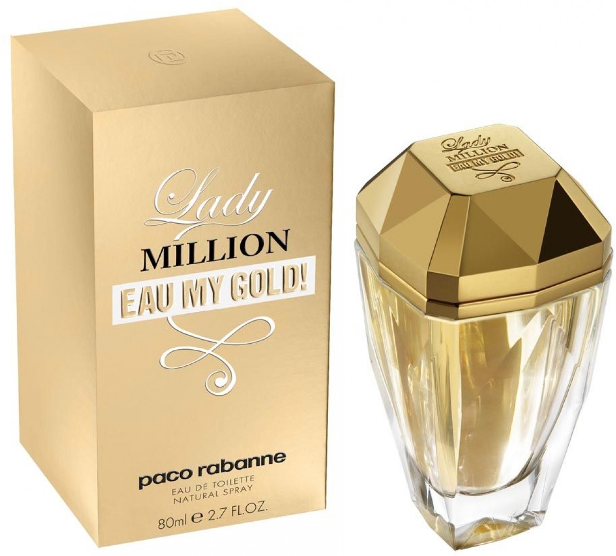 Кликните для увеличения изображения Туалетная вода Paco Rabanne Lady Million Eau My Gold! , 80ml