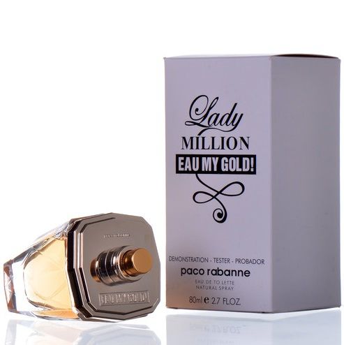 Кликните для увеличения изображения Тестер Paco Rabanne Lady Million Eau My Gold, 80ml