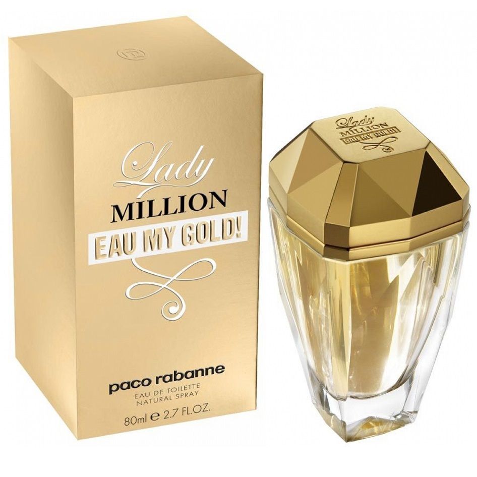 Кликните для увеличения изображения Туалетная вода Paco Rabanne Lady Million Eau My Gold, 80ml (ЛЮКС)