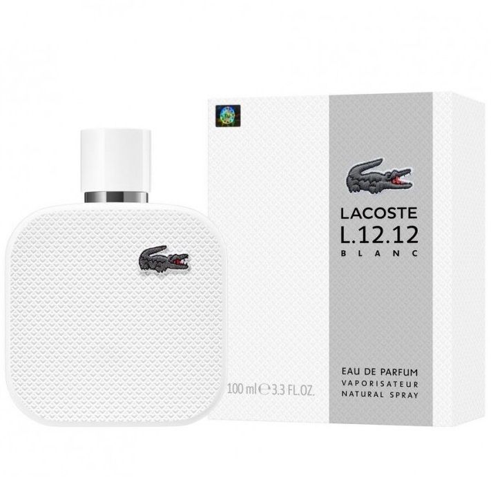 Кликните для увеличения изображения Парфюмерная вода Lacoste L.12.12 Eau de Parfum Blanc For Him, 100 ml (ЛЮКС)
