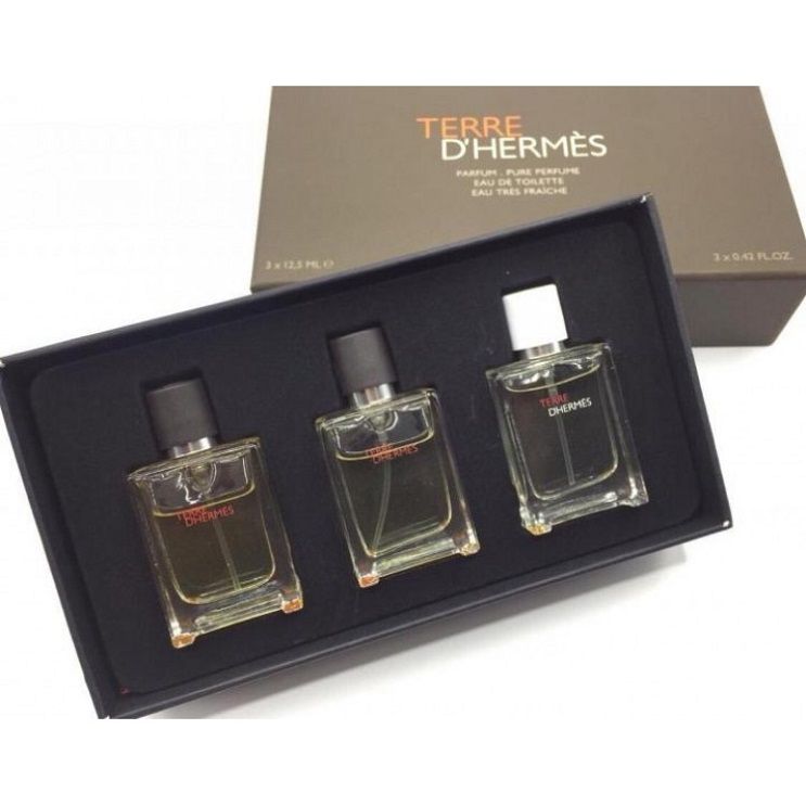 Кликните для увеличения изображения Подарочный набор Hermes Terre D' Hermès, 3 X 12,5ml