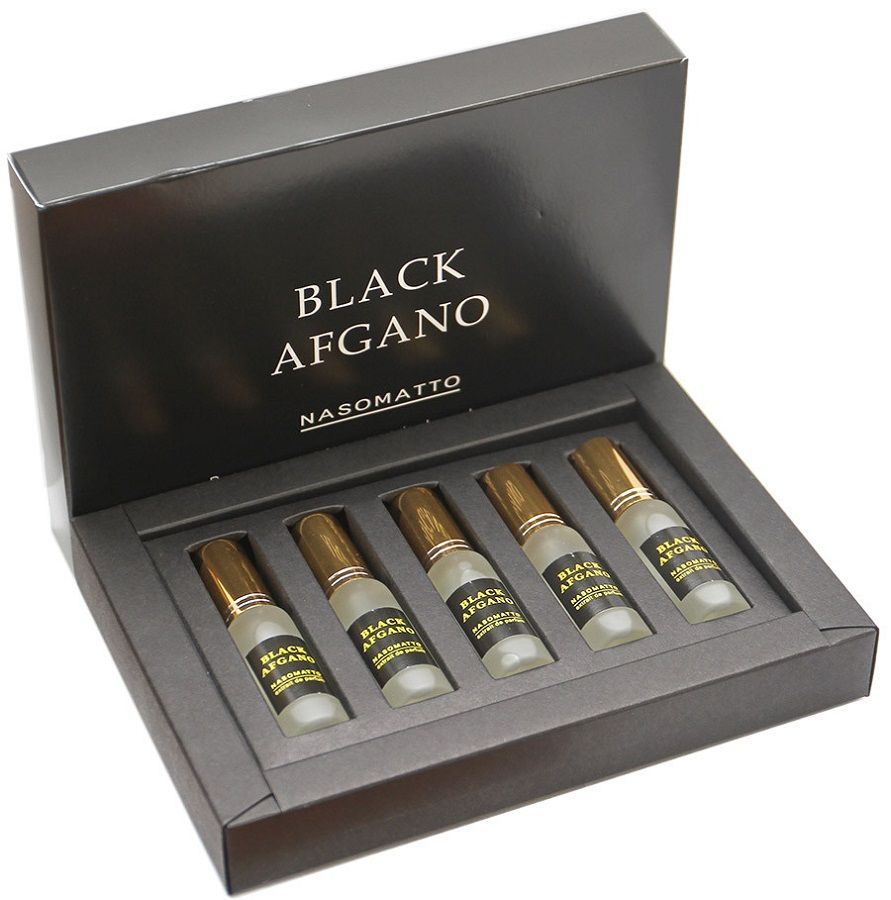 Кликните для увеличения изображения Подарочный набор Nasomatto Black Afgano, 5*12 ml (УНИСЕКС)