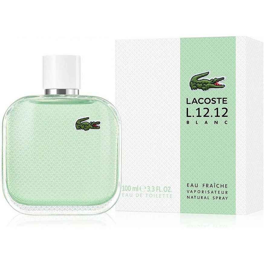 Кликните для увеличения изображения Туалетная вода Lacoste L.12.12 Blanc Eau Fraîche For Him, 100 ml (ЛЮКС)