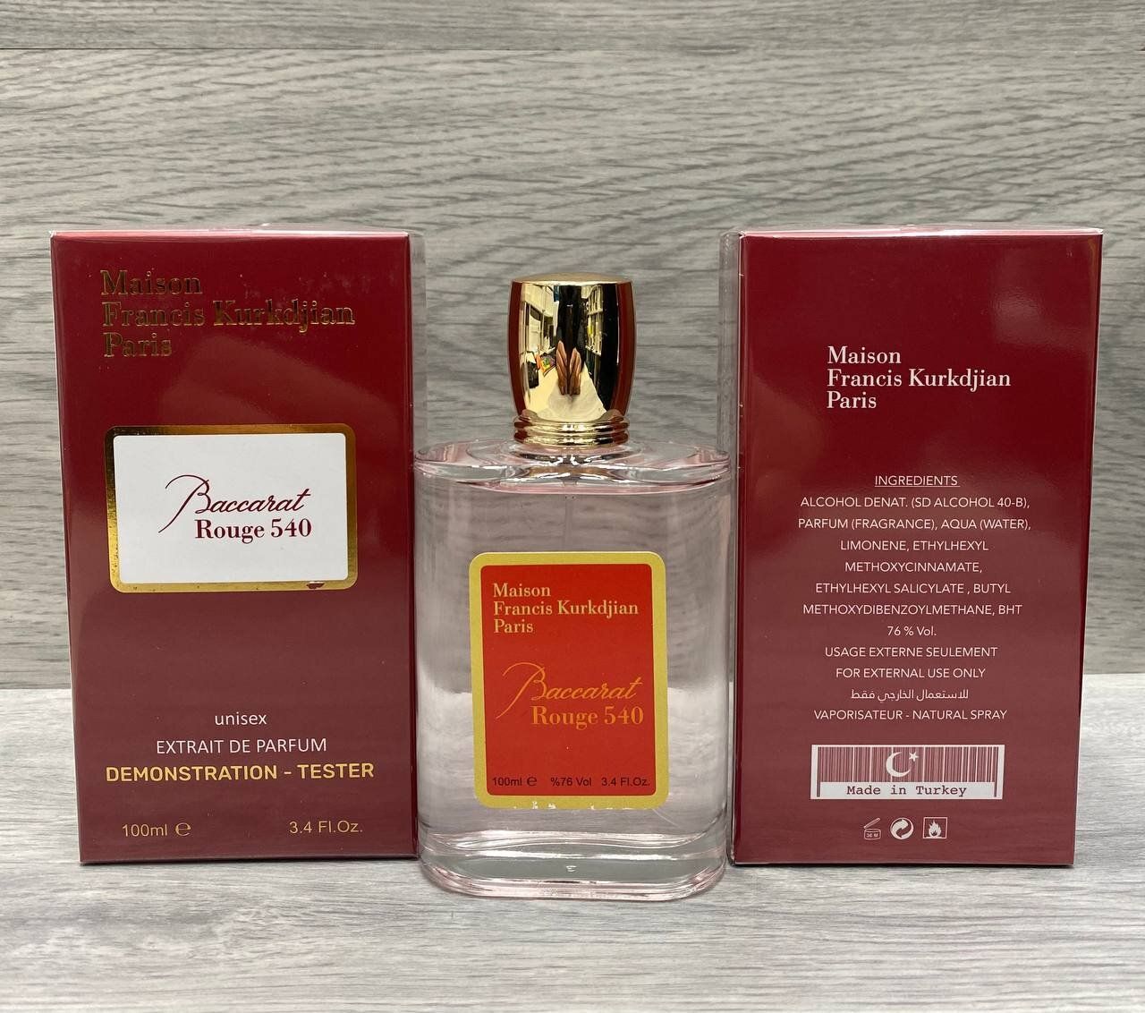 Кликните для увеличения изображения Тестер Maison Francis Kurkdjian Baccarat Rouge 540 extrait de Parfum, 100ml