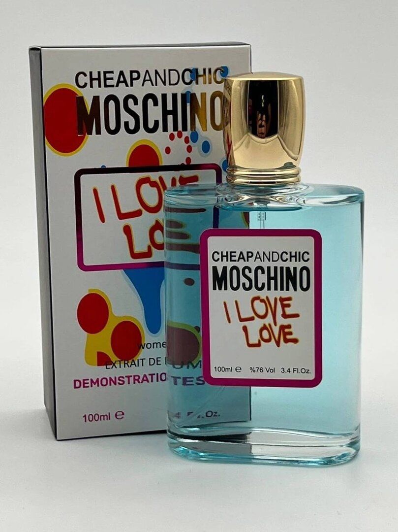 Кликните для увеличения изображения Тестер Moschino Cheap And Chick I Love Love Extrait de Parfum, 100 ml
